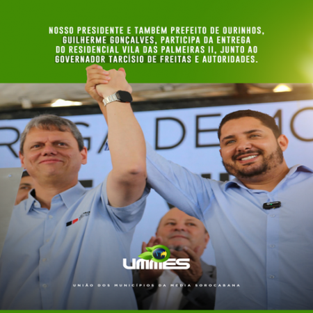 CERIMÔNIA DE ENTREGA DO RESIDENCIAL VILA DAS PALMEIRAS II, REALIZADA NO MUNICÍPIO DE OURINHOS.