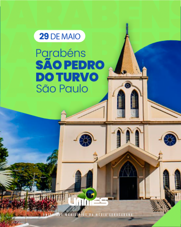 Parabéns, São Pedro do Turvo, pelos seus 135 anos de história, tradição e conquistas!