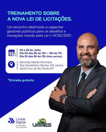 Treinamento sobre a Nova Lei de Licitações – Lei nº 14.133/202