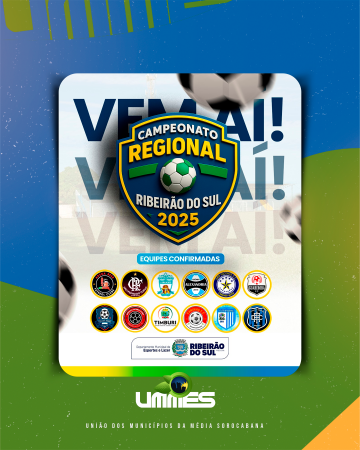 Ribeirão do Sul sediará o Campeonato Regional de Futebol de Campo 2025